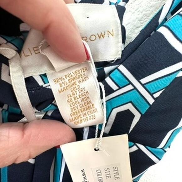 Julie Brown Olivia Maxi Multi Color Geometric New With Tags Size Medium NWT - Picture 8 of 10